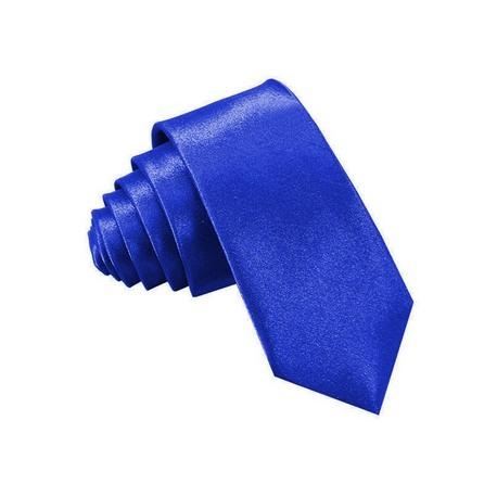 Krawat SLIM - niebieski