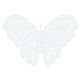 Motylki ozdobne, biały, 14cm (1 op. / 10 szt.)