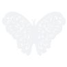 Motylki ozdobne, biały, 14cm (1 op. / 10 szt.)