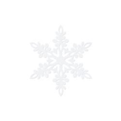 Dekoracje papierowe Śnieżynka, biały, 11cm