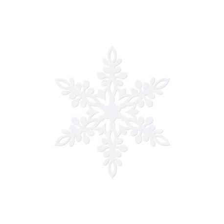 Image of Dekoracje papierowe Śnieżynka, biały, 11cm