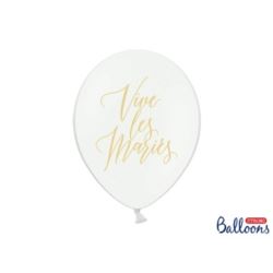 Balony 30cm, Vive les Mariés, P. P. White