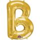 Balon foliowy litera "B" 58 cm x 86 cm - złoty