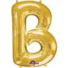 Balon foliowy litera "B" 58x86 cm - złoty
