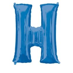 Balon foliowy Litera "H" niebieski, 66x81 cm