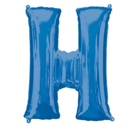 Balon foliowy Litera "H" niebieski, 66x81 cm