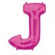Balon foliowy Litera "J" różowy, 58x83 cm