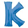 Balon foliowy Litera "K" niebieski, 66x83 cm