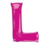 Balon foliowy Litera "L" różowy, 58x81 cm