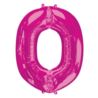 Balon foliowy Litera "O" różowy, 66x81 cm
