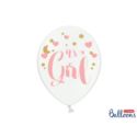 Balony 30cm, It's a Girl, P. Pure White (1 op. / 6
