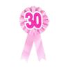 Kotylion urodzinowy "30", różowy