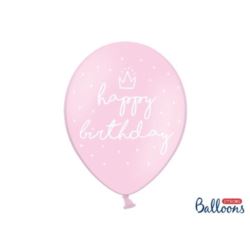 Balony 30 cm, HB P Baby Pink 6 szt