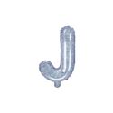 Balon foliowy Litera "J", 35cm, holograficzny