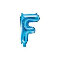 Balon foliowy Litera "F", 35cm, niebieski