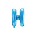 Balon foliowy Litera "H", 35cm, niebieski