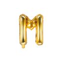 Balon foliowy Litera "M", 35cm, złoty