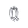 Balon foliowy Litera "Q", 35cm, srebrny