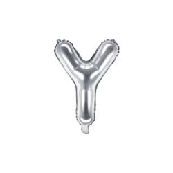 Balon foliowy Litera "Y", 35cm, srebrny