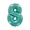 Balon foliowy FX - "Number 8" tiffany, 85 cm