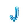 Balon foliowy Letter "J", 35cm, niebieski