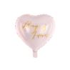 Balon foliowy serce 45 cm,j.różowy Always&Forever