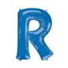 Balon foliowy Litera "R" niebieski, 58x81 cm