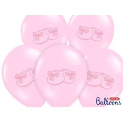 Balon 14" Bucik,pastel Baby pink 6 szt.