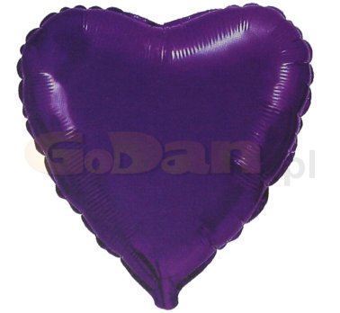 Balon, foliowy JUMBO FX - "Serce" (fioletowe)
