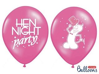 Balony 30cm, Hen night party, P. Hot Pink