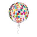 Balon, foliowy "Nowy Rok" confetti 38x40 cm