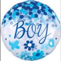 Jumbo Baby Boy, Konfetti-balon foliowy, P45 ,zapak