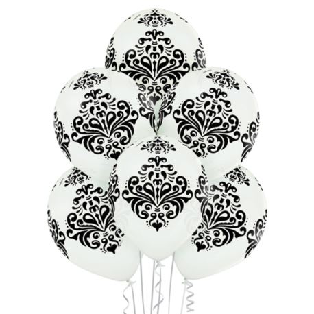 Balony 12" Damask 6szt.