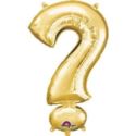 Balon, foliowwy literka mini symbol "?" 27x40 cm