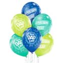 Balony 12" Best Dad Ever 6 szt.