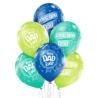 Balony 12" Best Dad Ever 6 szt.