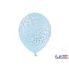 Balony 30cm, Kropki, Pastel Baby Blue