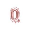 Balon foliowy Litera "Q", 35cm, różowe złoto