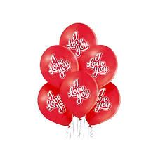 Balony 12" I Love You 6 szt.