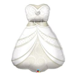 Balon foliowy 38" QL SHP "BRIDE'S WEDDING DRESS"