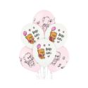 Balony 12" Cute Baby Girl, 6 szt.