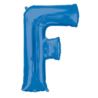 Balon foliowy Litera "F" niebieski, 53x81 cm