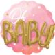Multi-Balloon Pink Baby Girl  28"/71cm x 28"/71cm