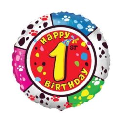 balony, balony na hel, dekoracje balonowe, balony Łódź, balony z nadrukiem, Balon, foliowy 18" FX - Happy Birthday - 1"