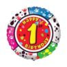 Balon, foliowy 18" FX - Happy Birthday - 1"