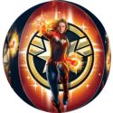 Balon foliowy Orbz Captain Marvel 38cm x 40cm