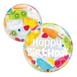 Balon foliowy22" QL Bubble Poj. "Birthday Frozen
