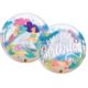 balony, balony na hel, dekoracje balonowe, balony Łódź, balony z nadrukiem Balon foliowy 22" QL Bubble Poj. "Mermaid Birthday