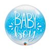 Balon foliowy 22" QL Bubble Poj.  Baby Boy