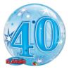 Balon foliowy 22" QL Bubble Poj. "40 gwiazdki nieb